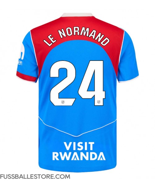 Günstige Atletico Madrid Robin Le Normand #24 3rd trikot 2025-26 Kurzarm Günstige Atletico Madrid Robin Le Normand #24 3rd trikot 2025-26 Kurzarm